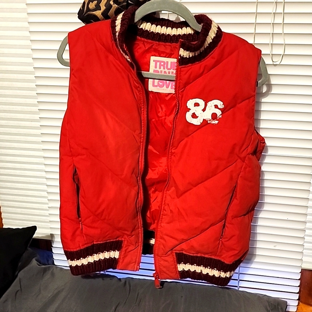 Women's Victoria Secret Pink branded size M/L Red Vest